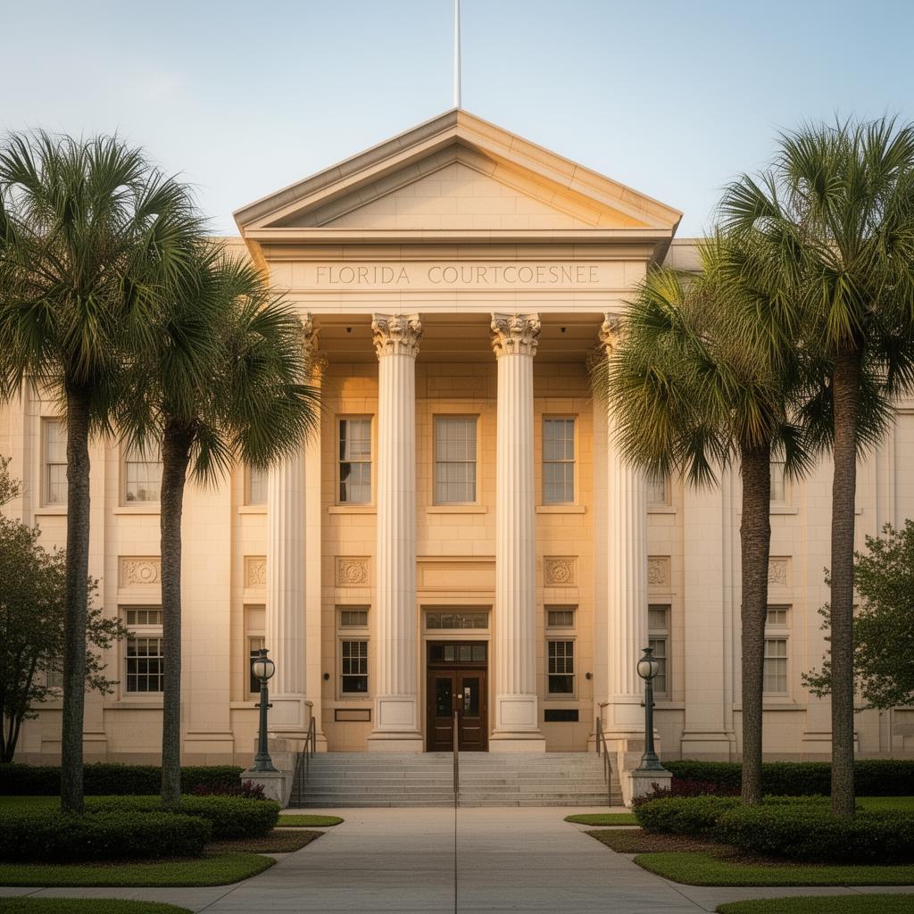Classical Florida courthouse facade